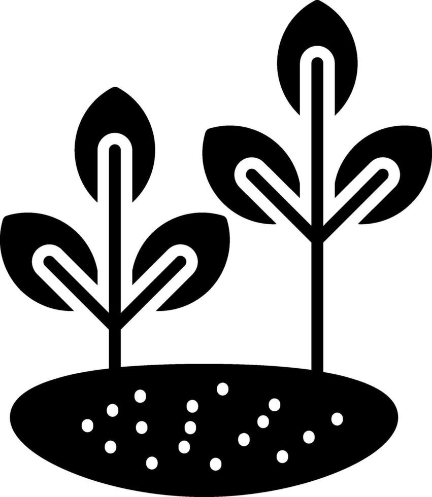 Plant Glyph Icon vector