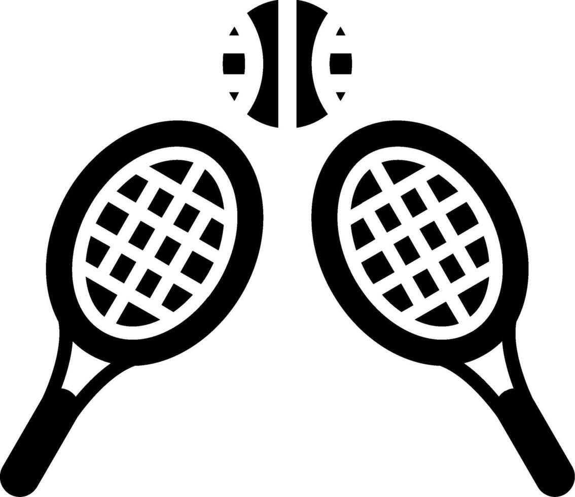Tennis Glyph Icon vector