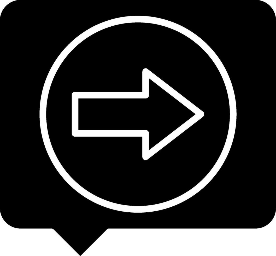 Topic Glyph Icon vector