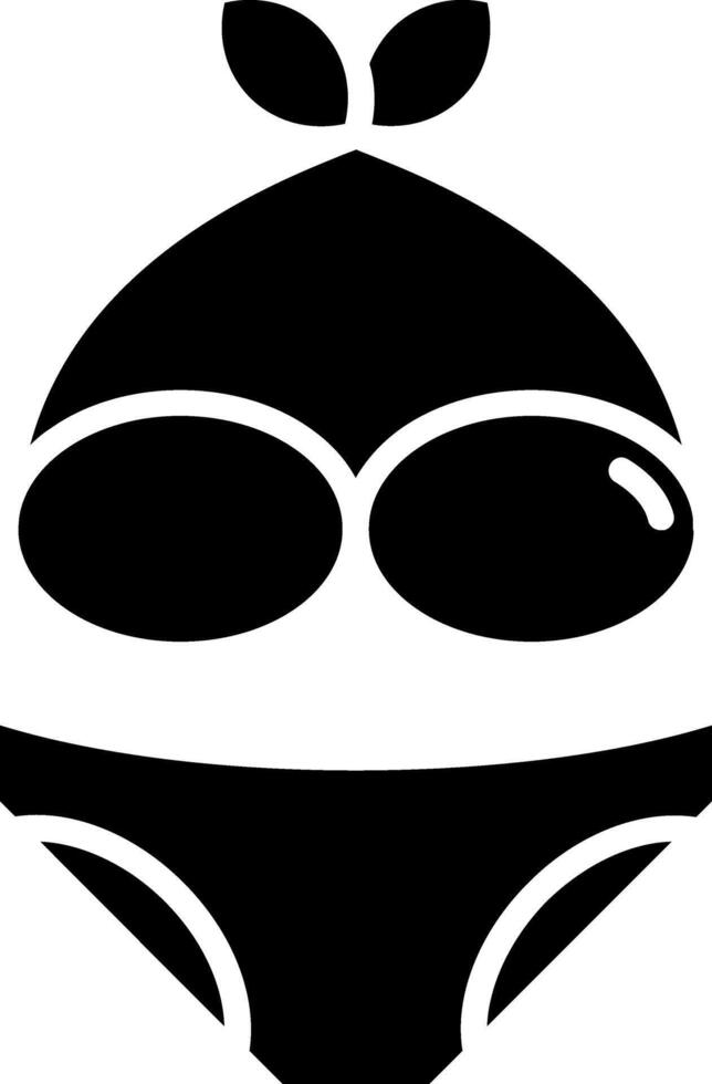 Bikini Glyph Icon vector