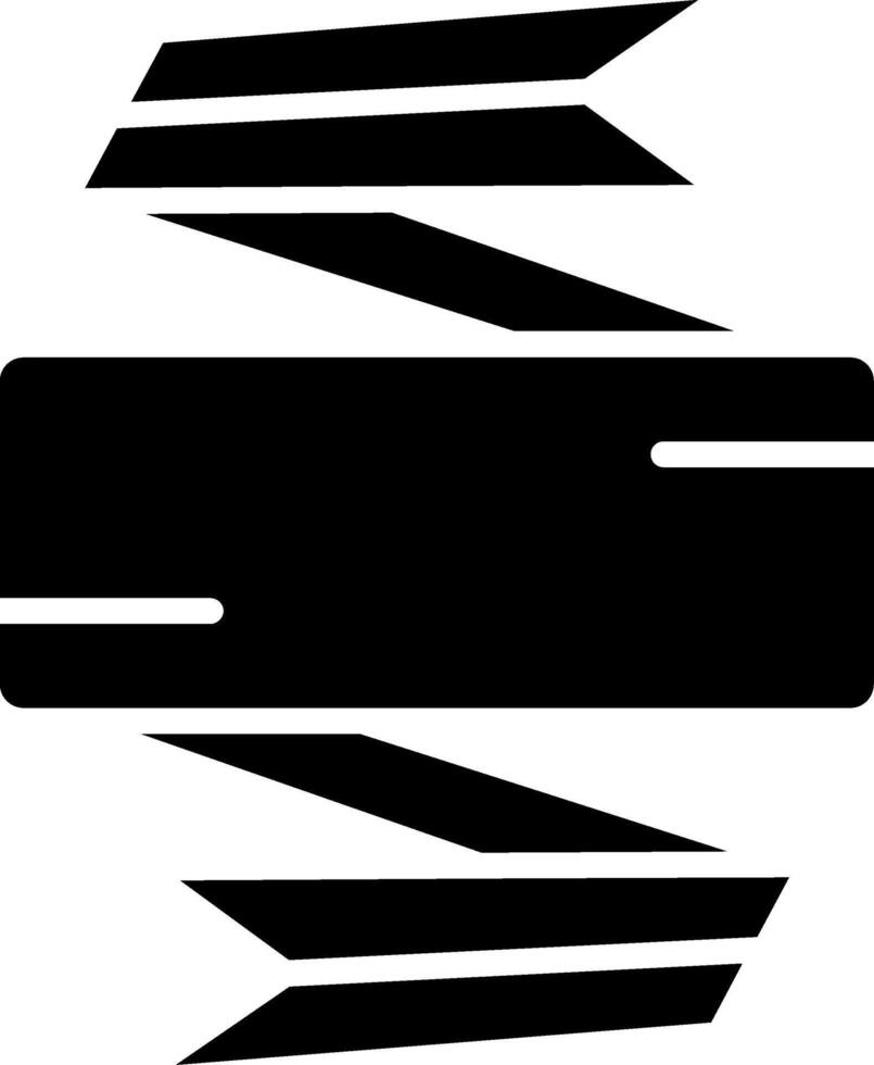 Banner Glyph Icon vector