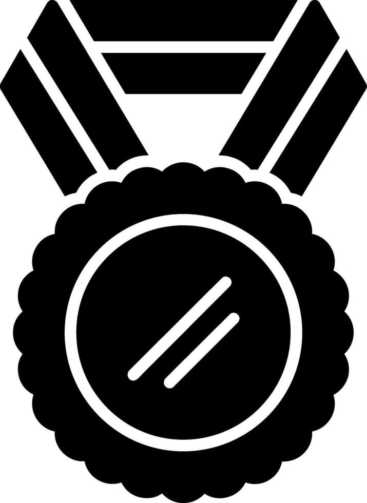 Medal Glyph Icon vector