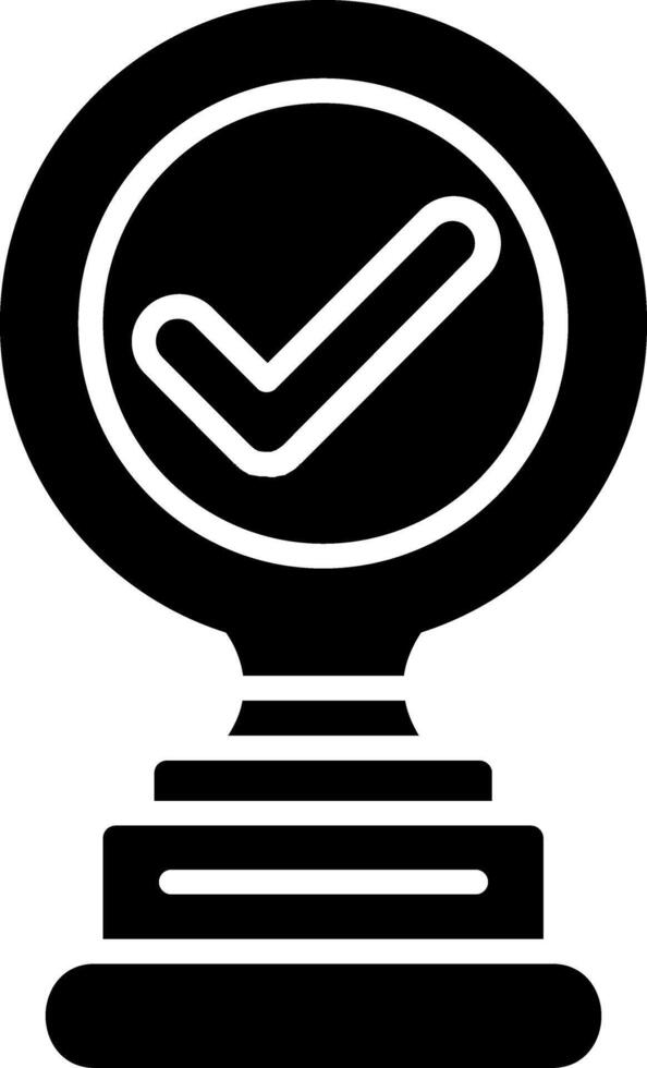 Trophy Cup Glyph Icon vector