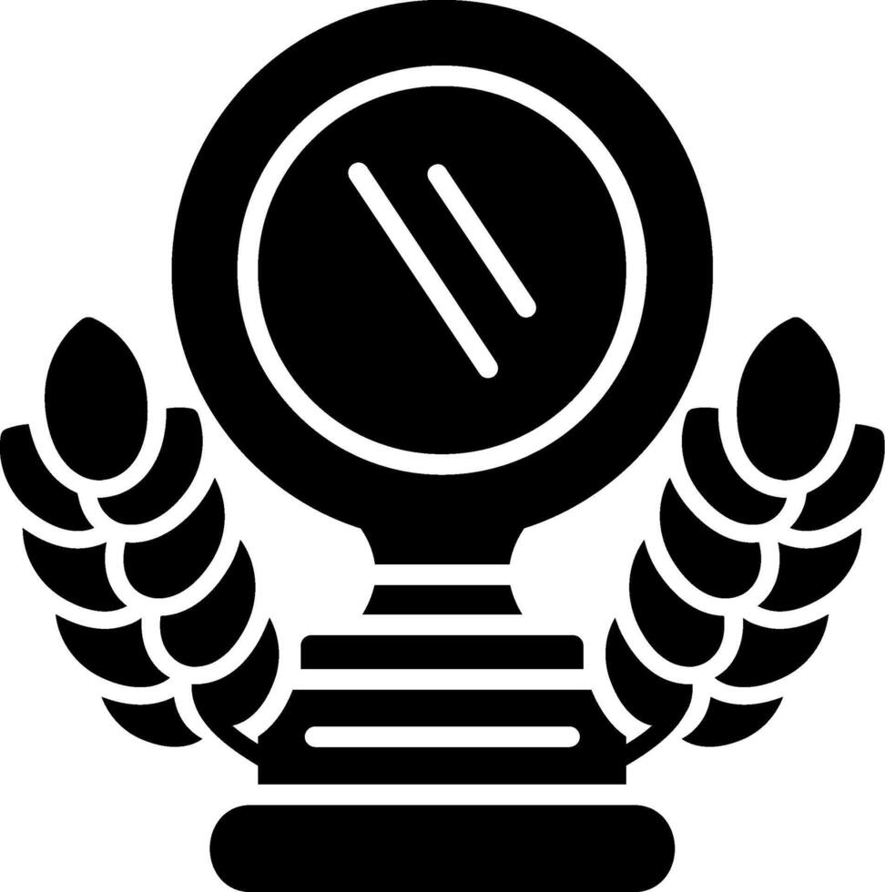 Trophy Cup Glyph Icon vector