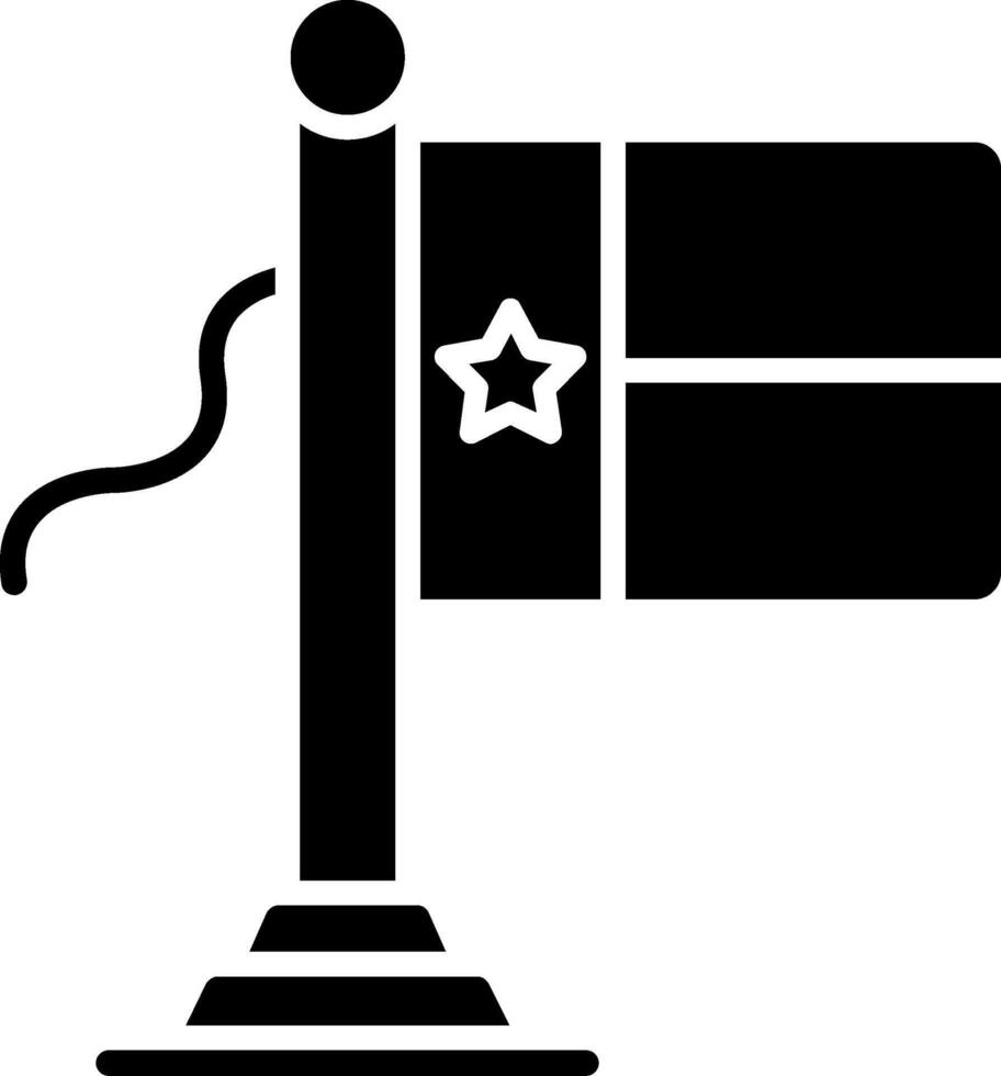 Guinea Bissau Flag Glyph Icon vector