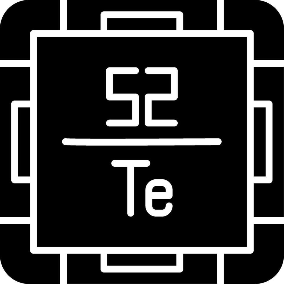 Tellurium Glyph Icon vector