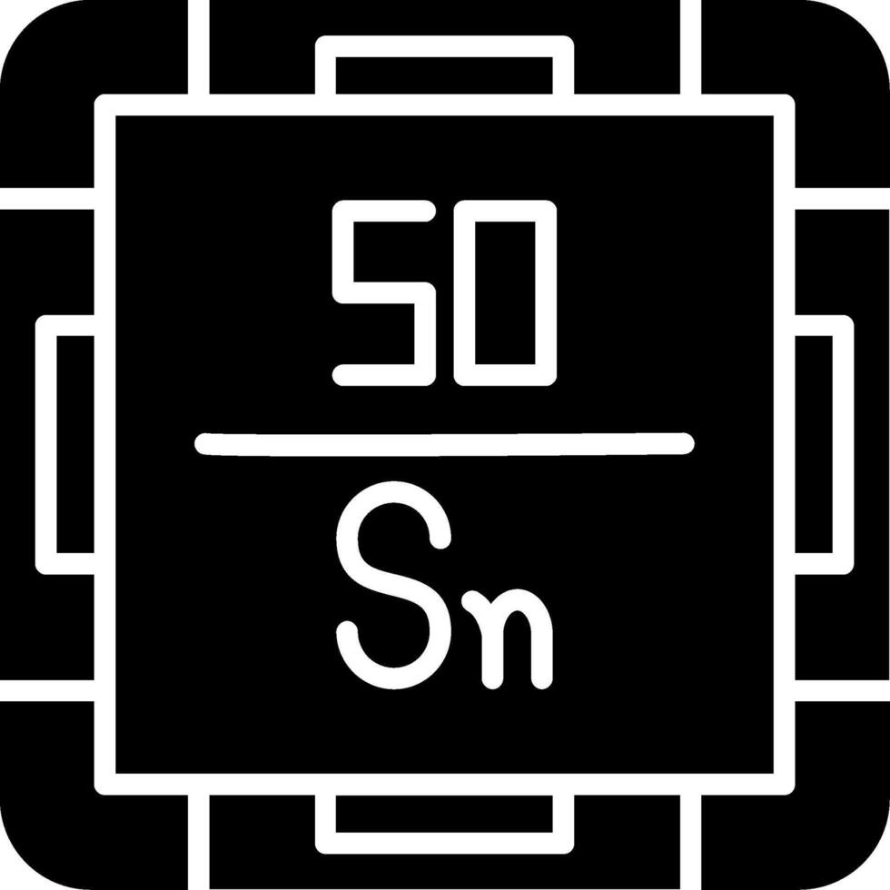 Tin Glyph Icon vector