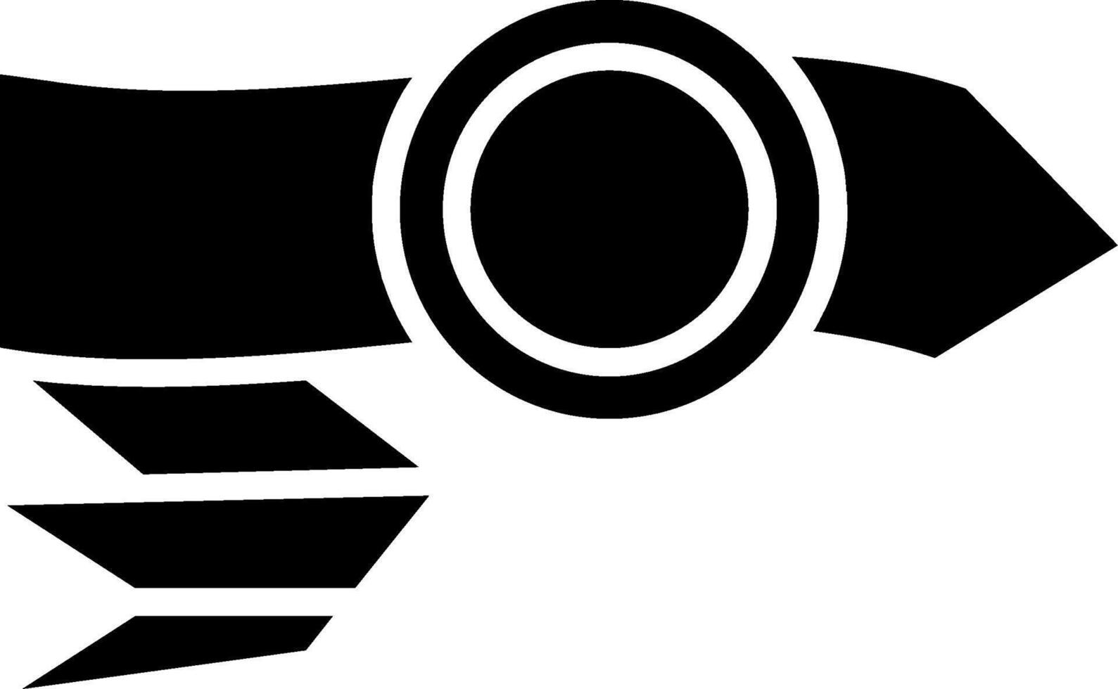 Right Arrow Glyph Icon vector