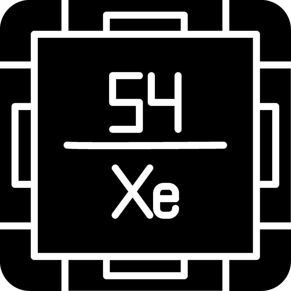 Xenon Glyph Icon vector