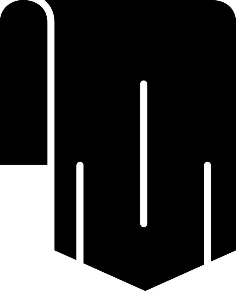 Down Arrow Glyph Icon vector