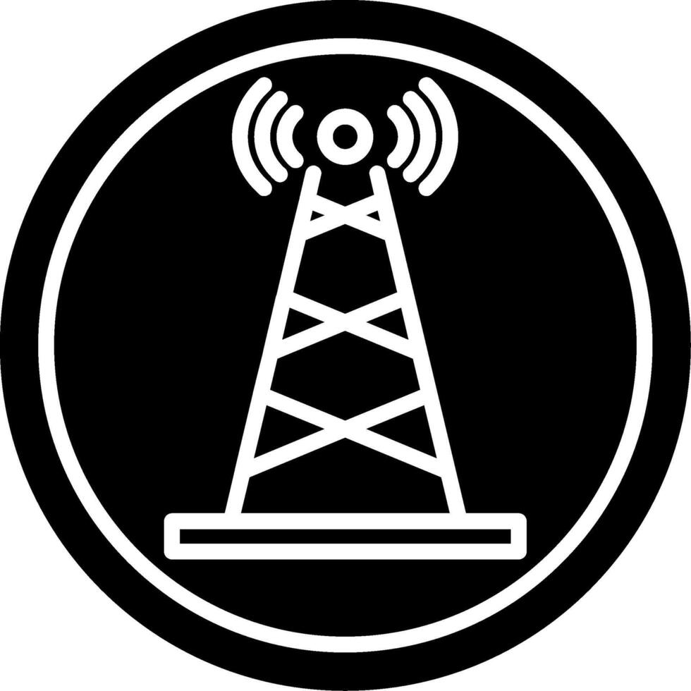 Tower Glyph Icon vector