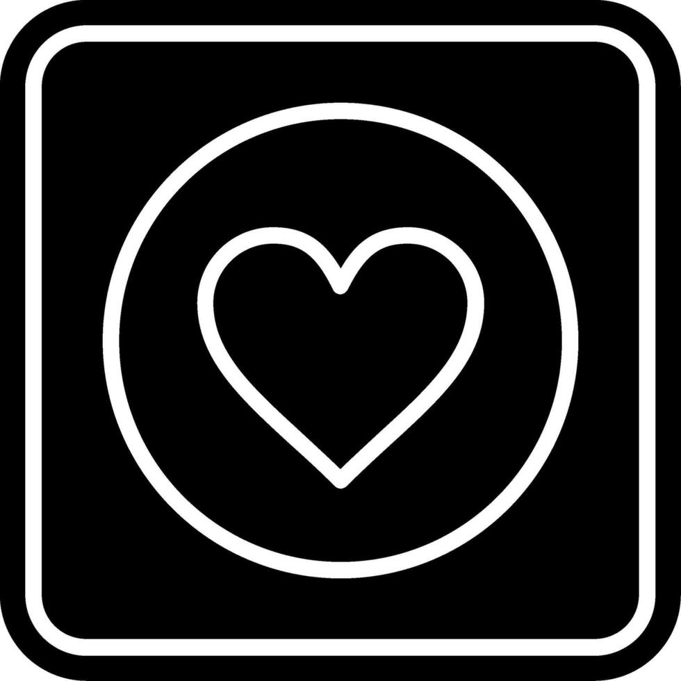 Heart Glyph Icon vector