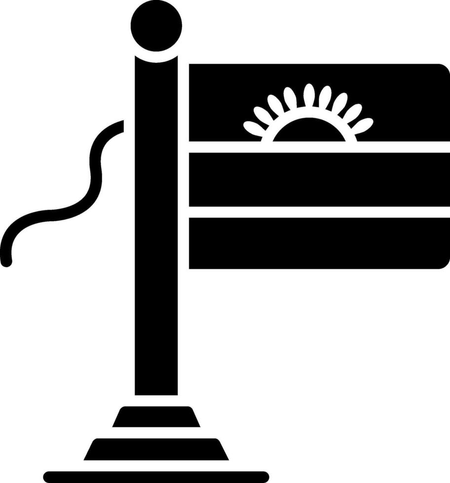 Malawi Flag Glyph Icon vector
