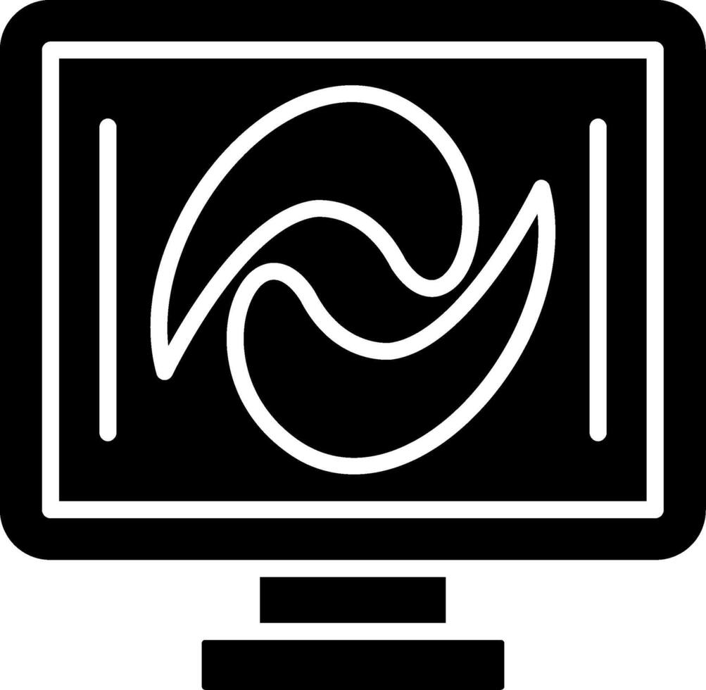 Vortex Glyph Icon vector