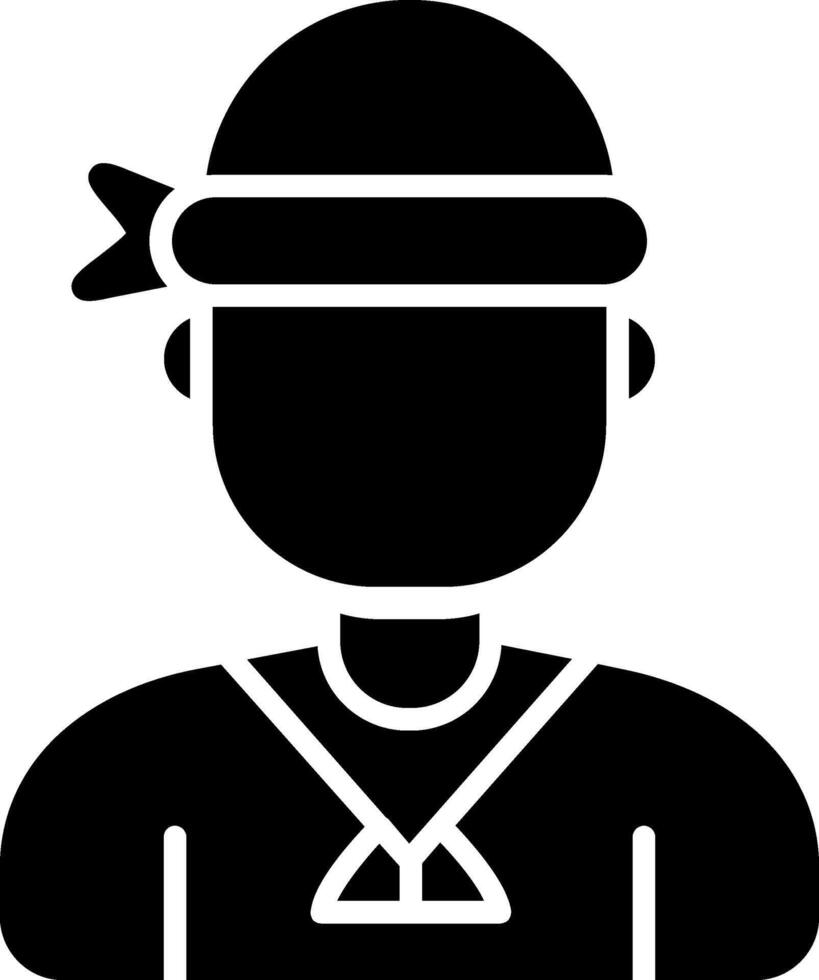 Sailor Glyph Icon vector