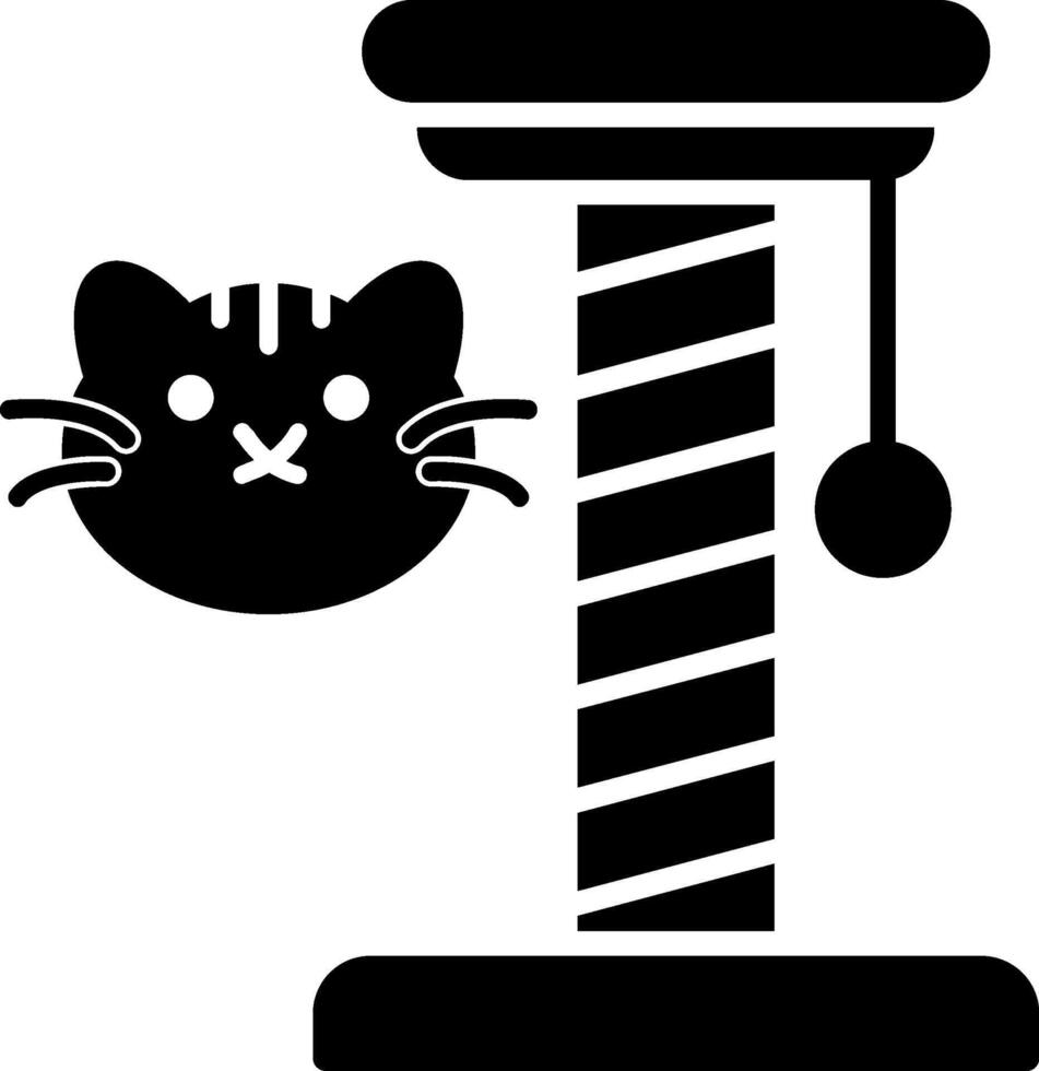 Cat Toy Glyph Icon vector