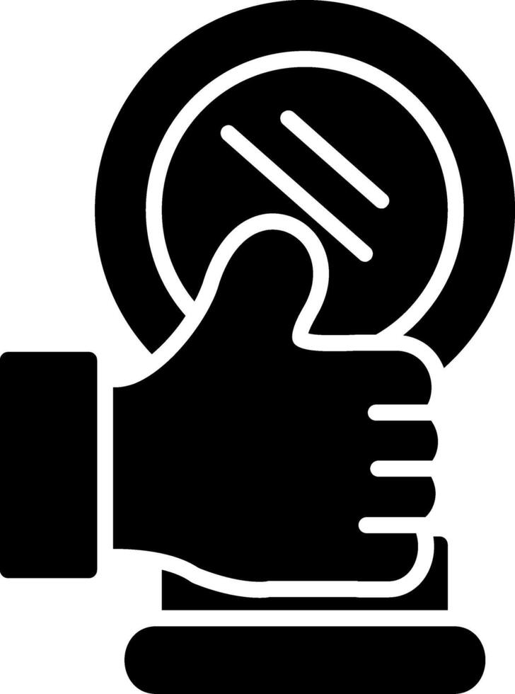 Trophy Cup Glyph Icon vector