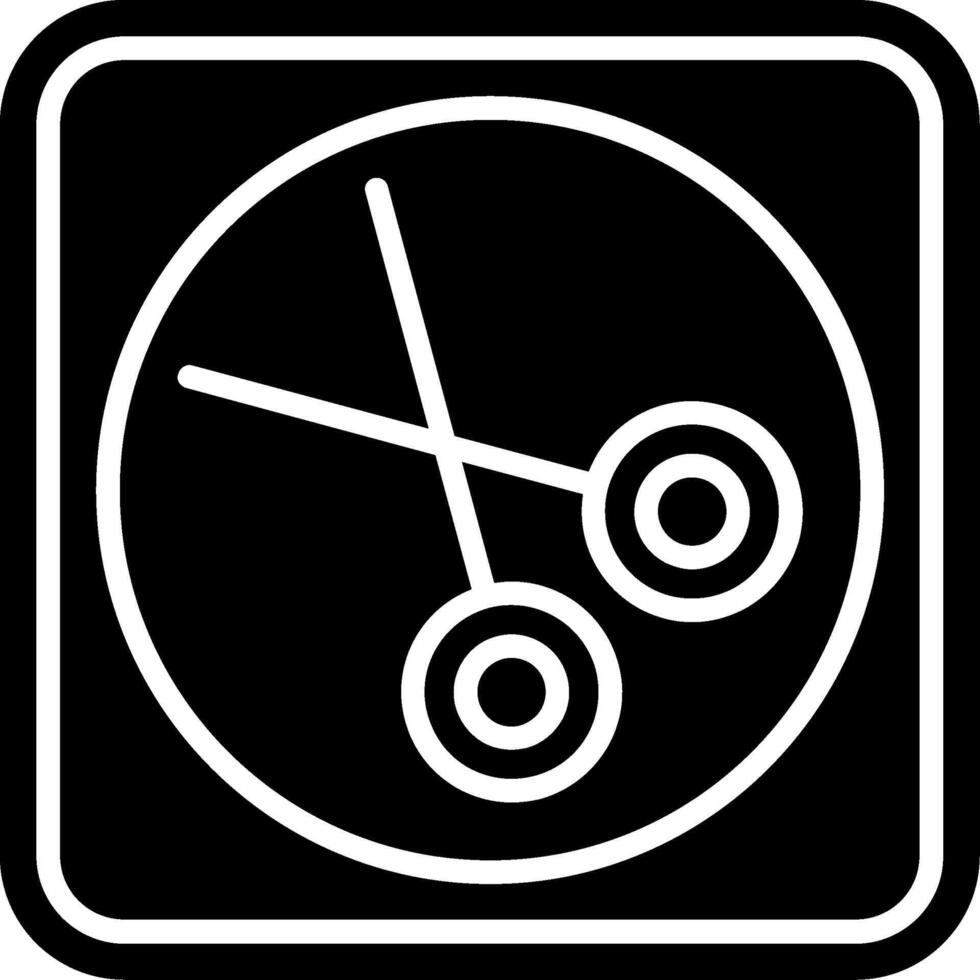 Cut Glyph Icon vector