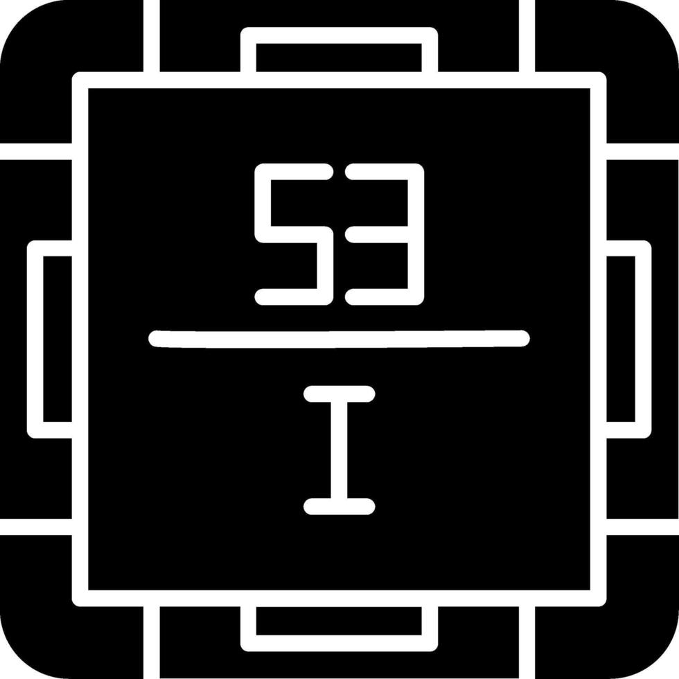 Iodine Glyph Icon vector
