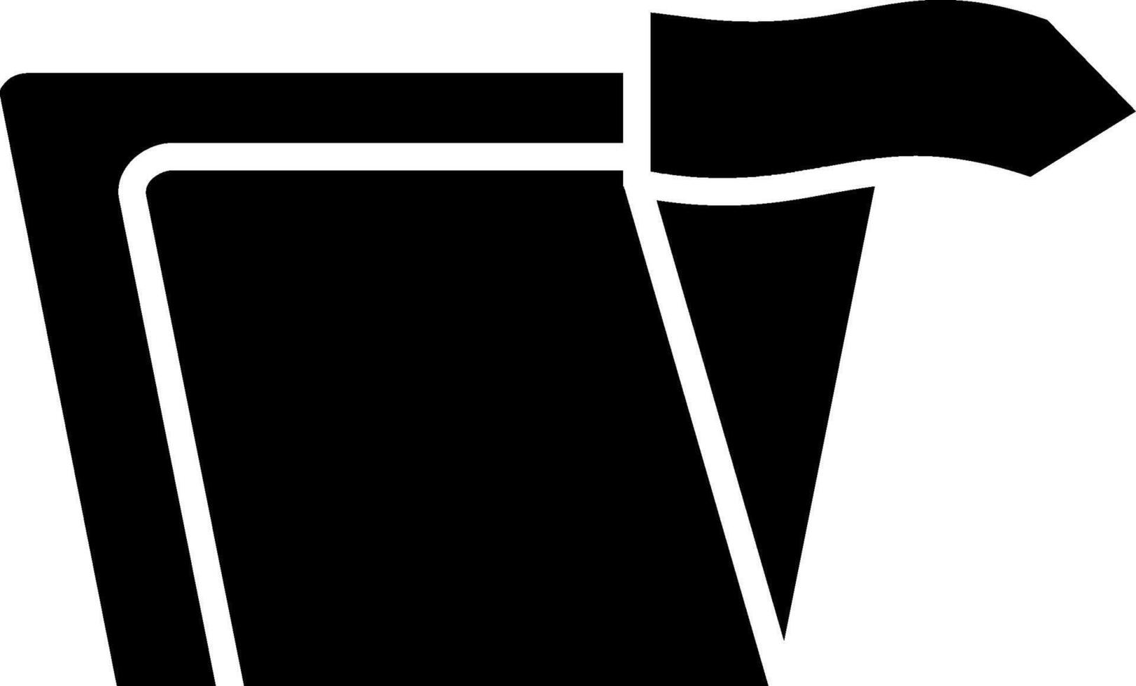Arrow Graphic Glyph Icon vector