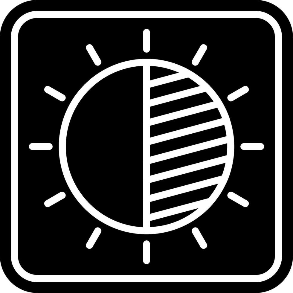 Contrast Glyph Icon vector