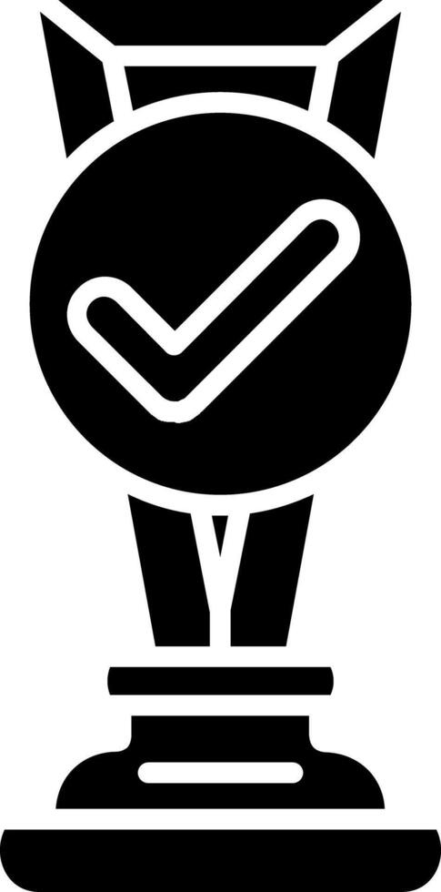 Trophy Cup Glyph Icon vector