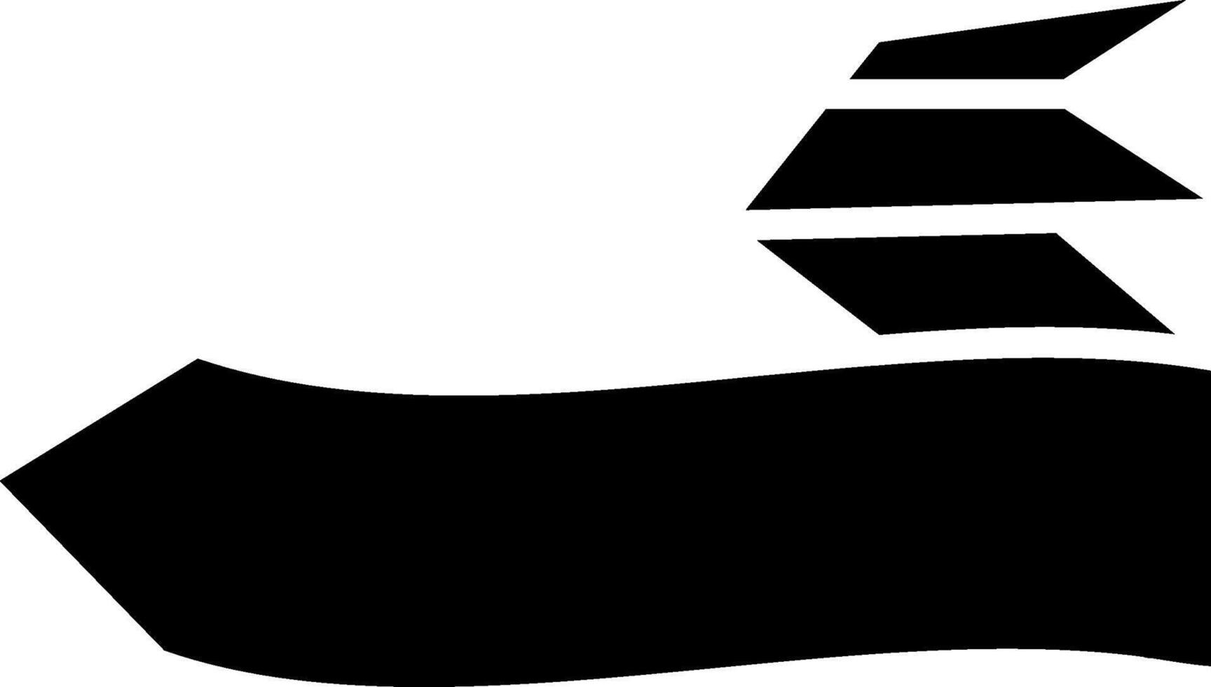 Left Arrow Glyph Icon vector