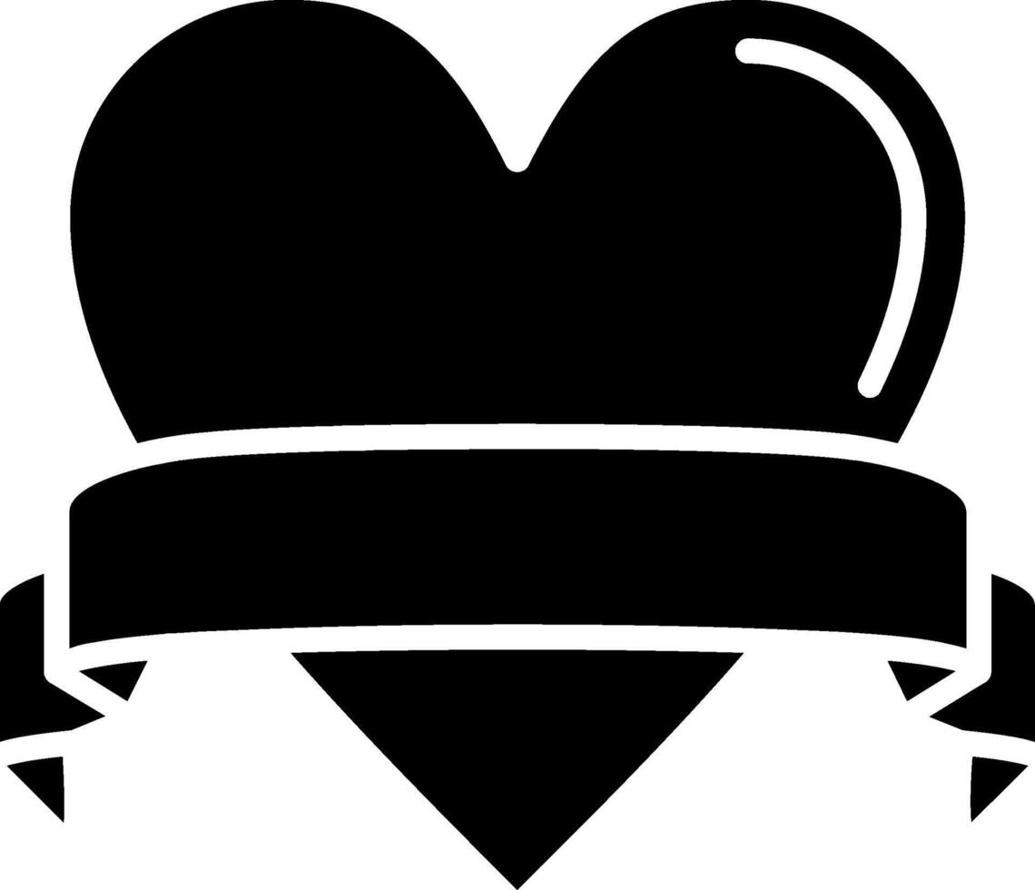 Love Glyph Icon vector
