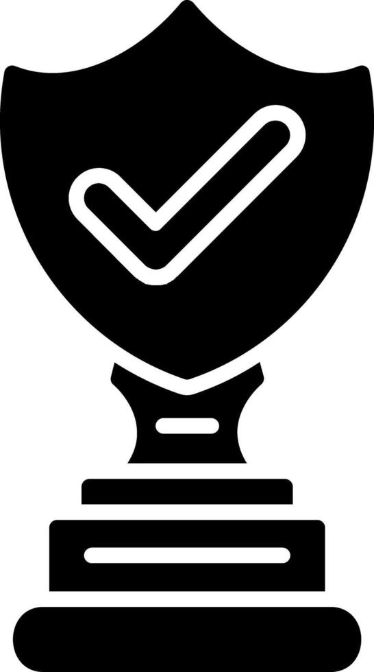 Trophy Cup Glyph Icon vector