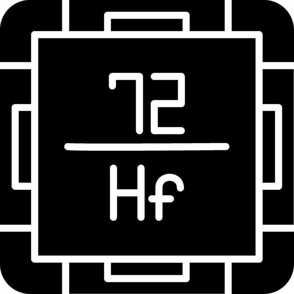 Hafnium Glyph Icon vector