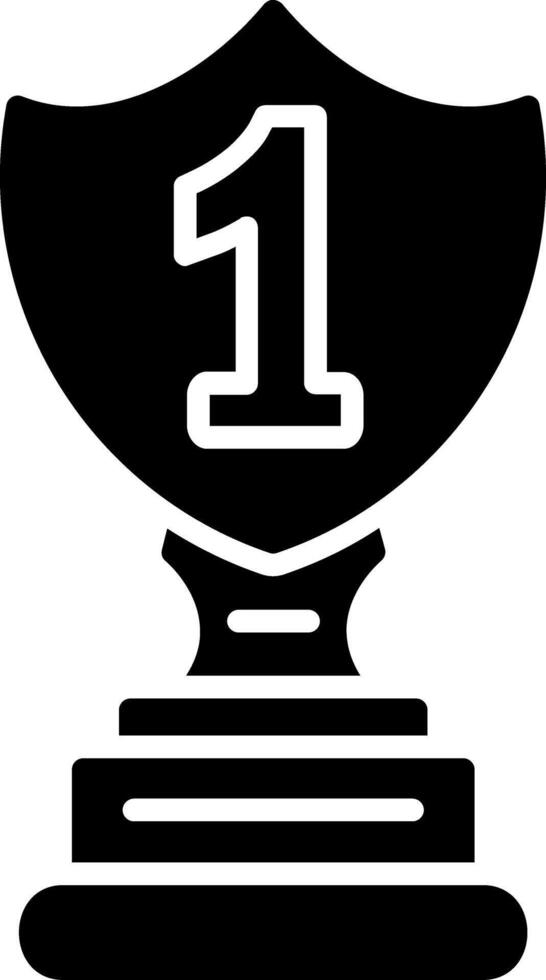 1st Prize Glyph Icon vector
