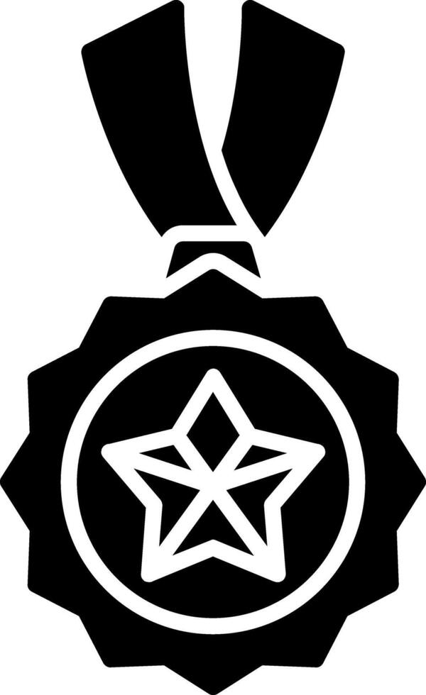 Medal Glyph Icon vector