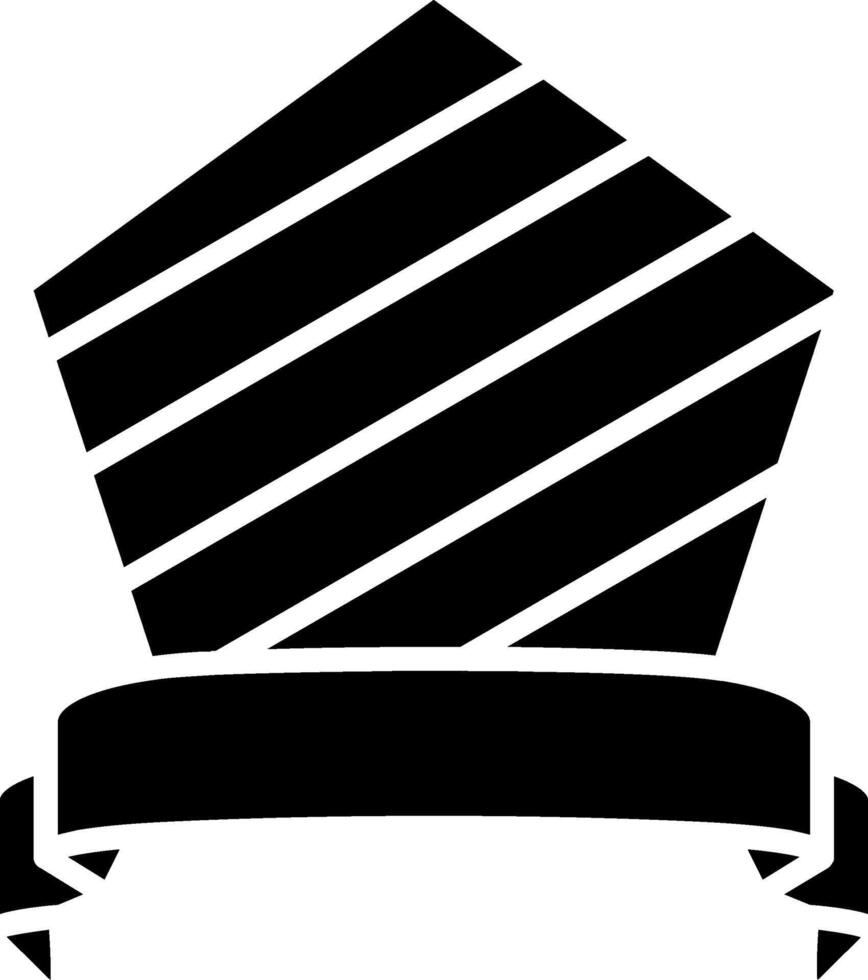 Hexagon Glyph Icon vector