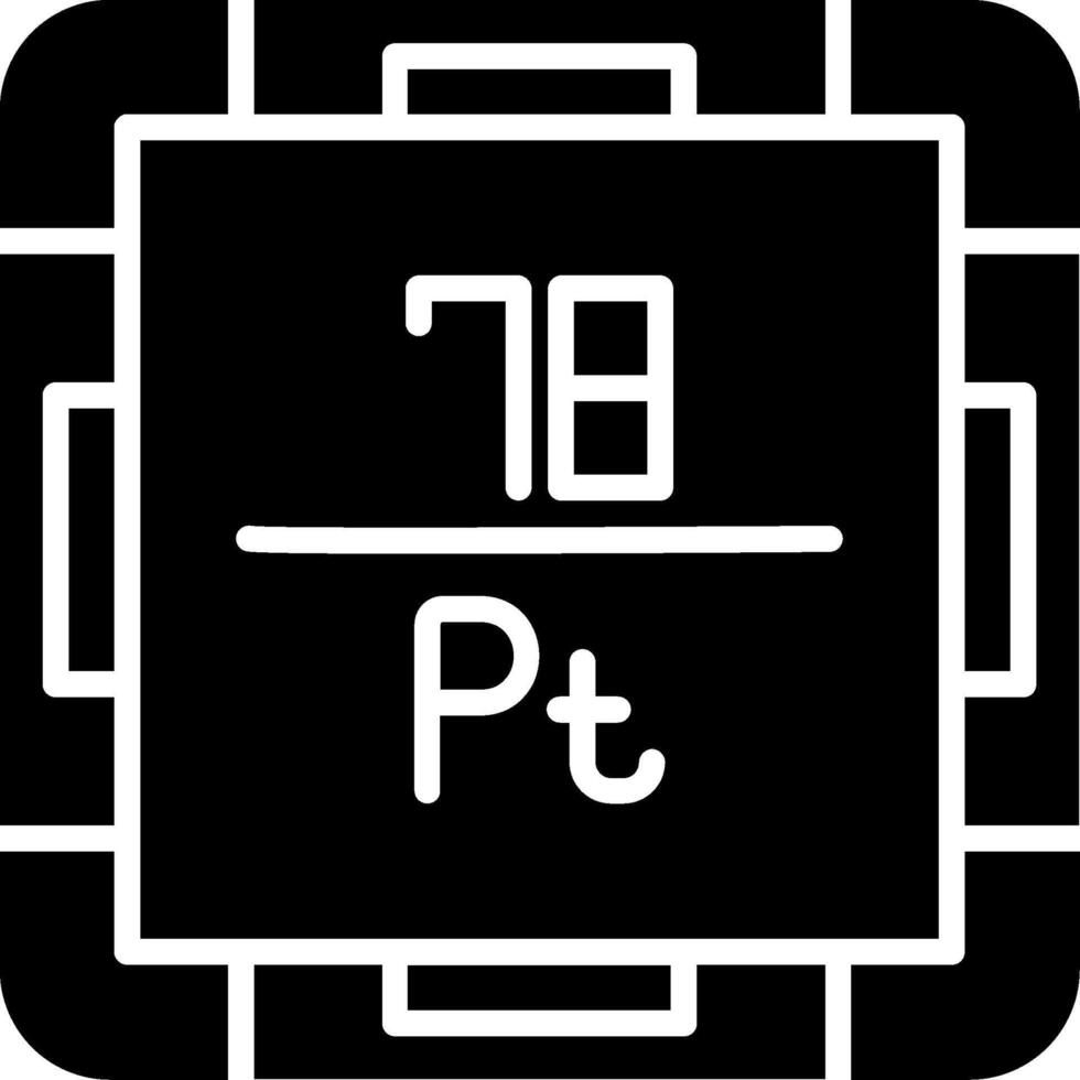 Platinum Glyph Icon vector