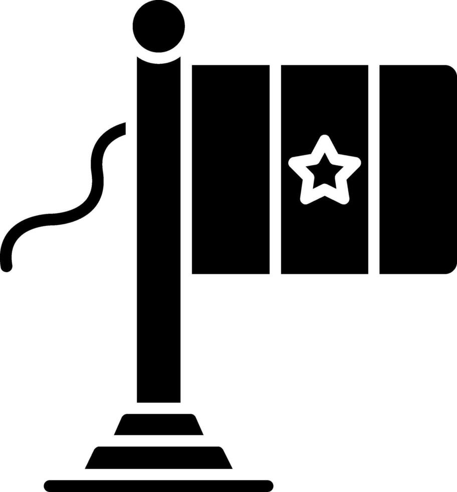 Senegal Flag Glyph Icon vector