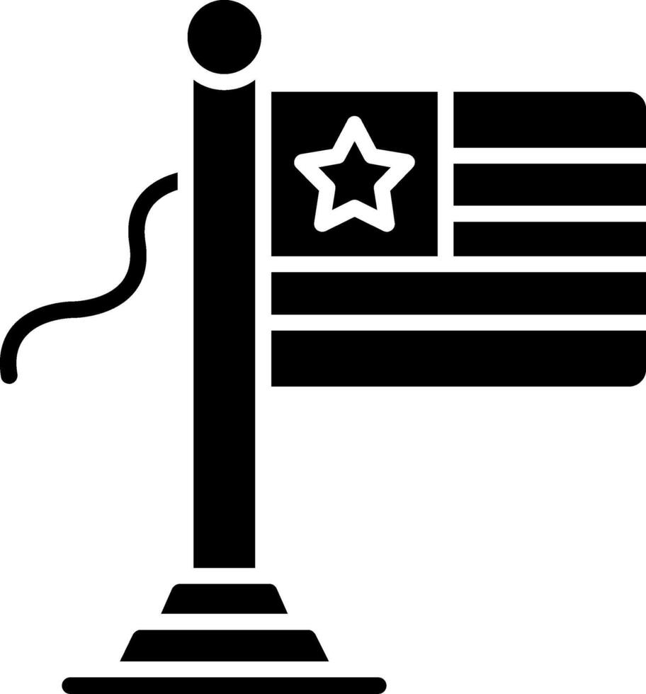 Togo Flag Glyph Icon vector
