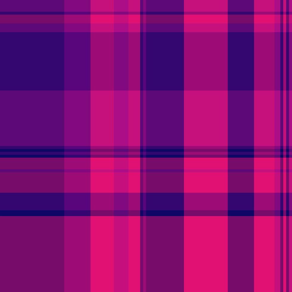 Sparse fabric pattern tartan, apparel texture background textile. Repeating seamless plaid check in pink and magenta colors. vector