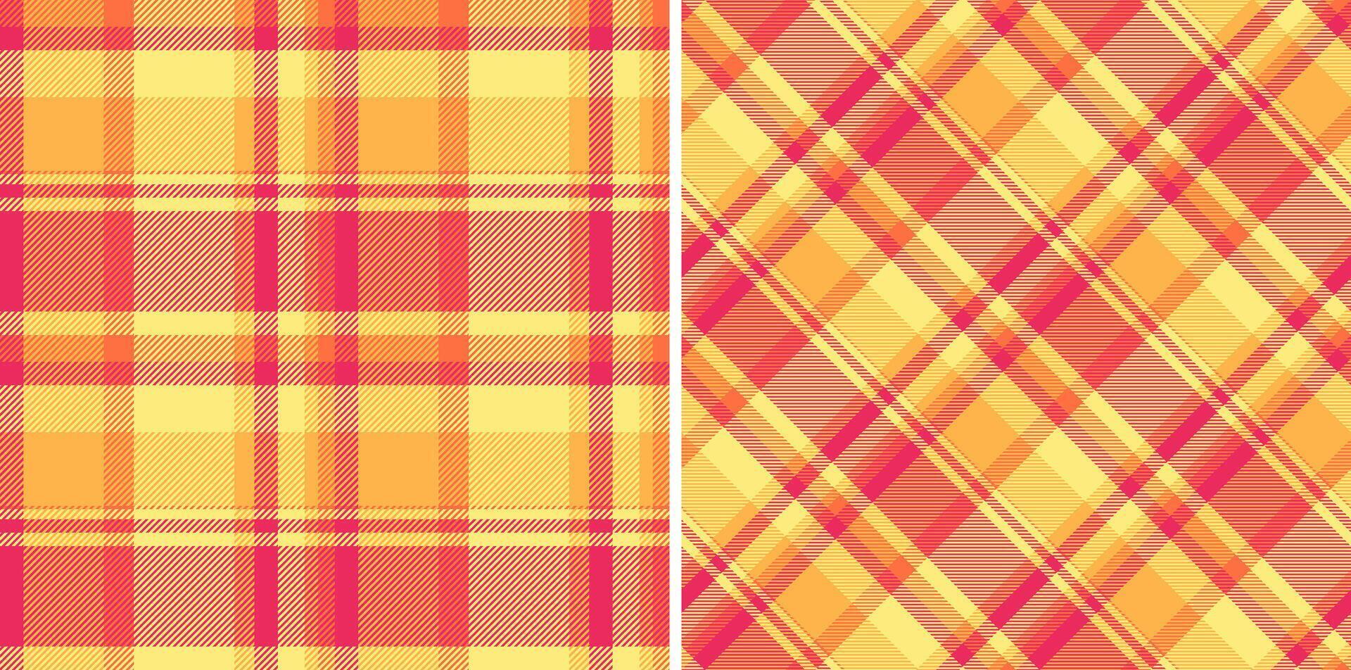 Seamless pattern plaid of background fabric check with a texture tartan textile. Set in gold colors for luxury modern curtain designs living room. vector