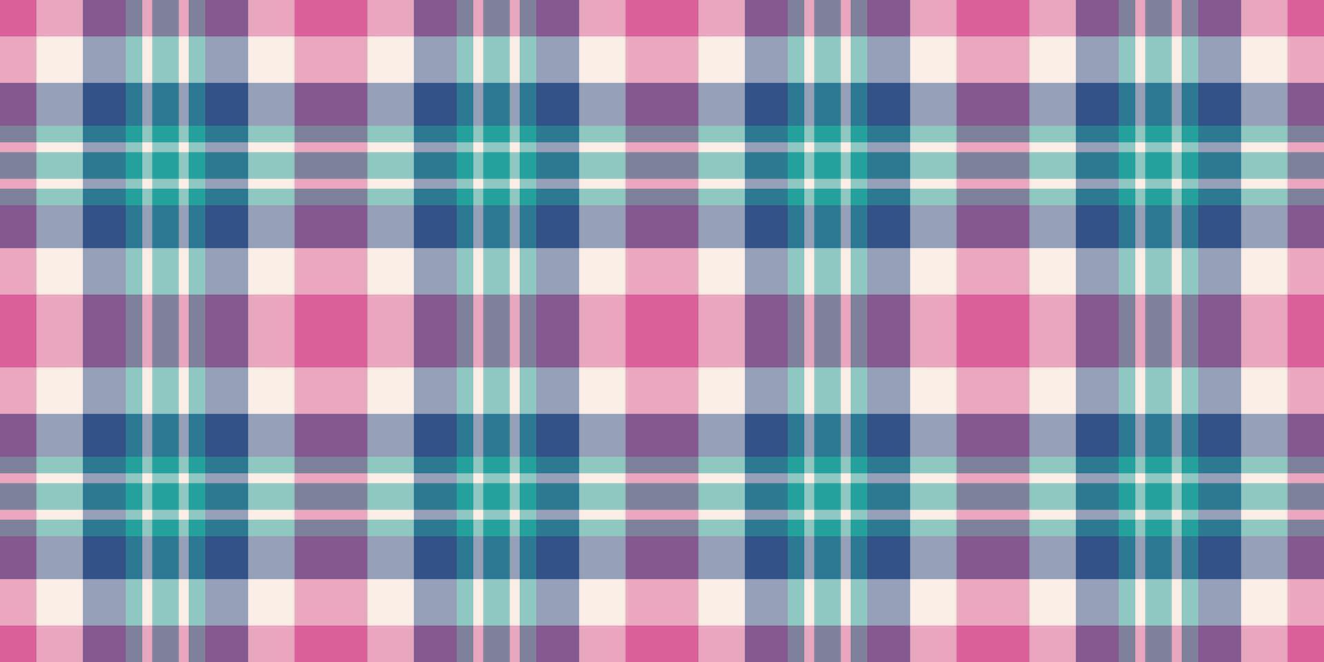 Graph pattern tartan background, october plaid textile texture. Variation seamless fabric check in pastel and light colors. vector