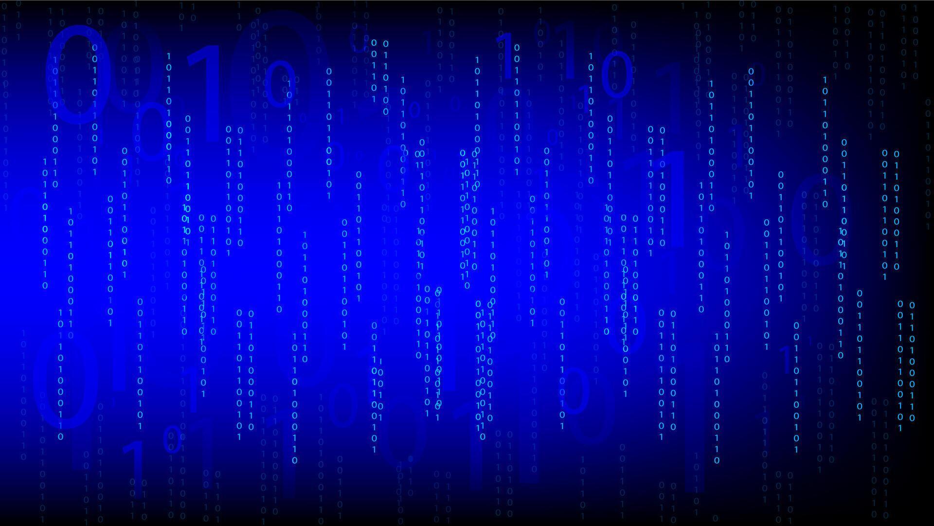 The Building Blocks of the Digital Binary Code 53904607 Vector Art at ...