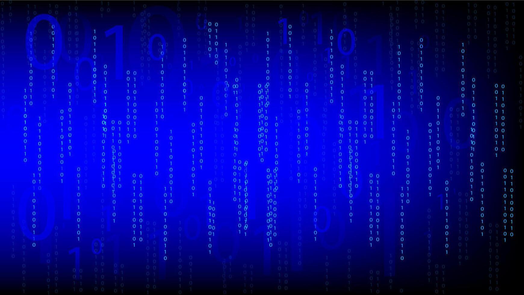 The Building Blocks of the Digital Binary Code vector