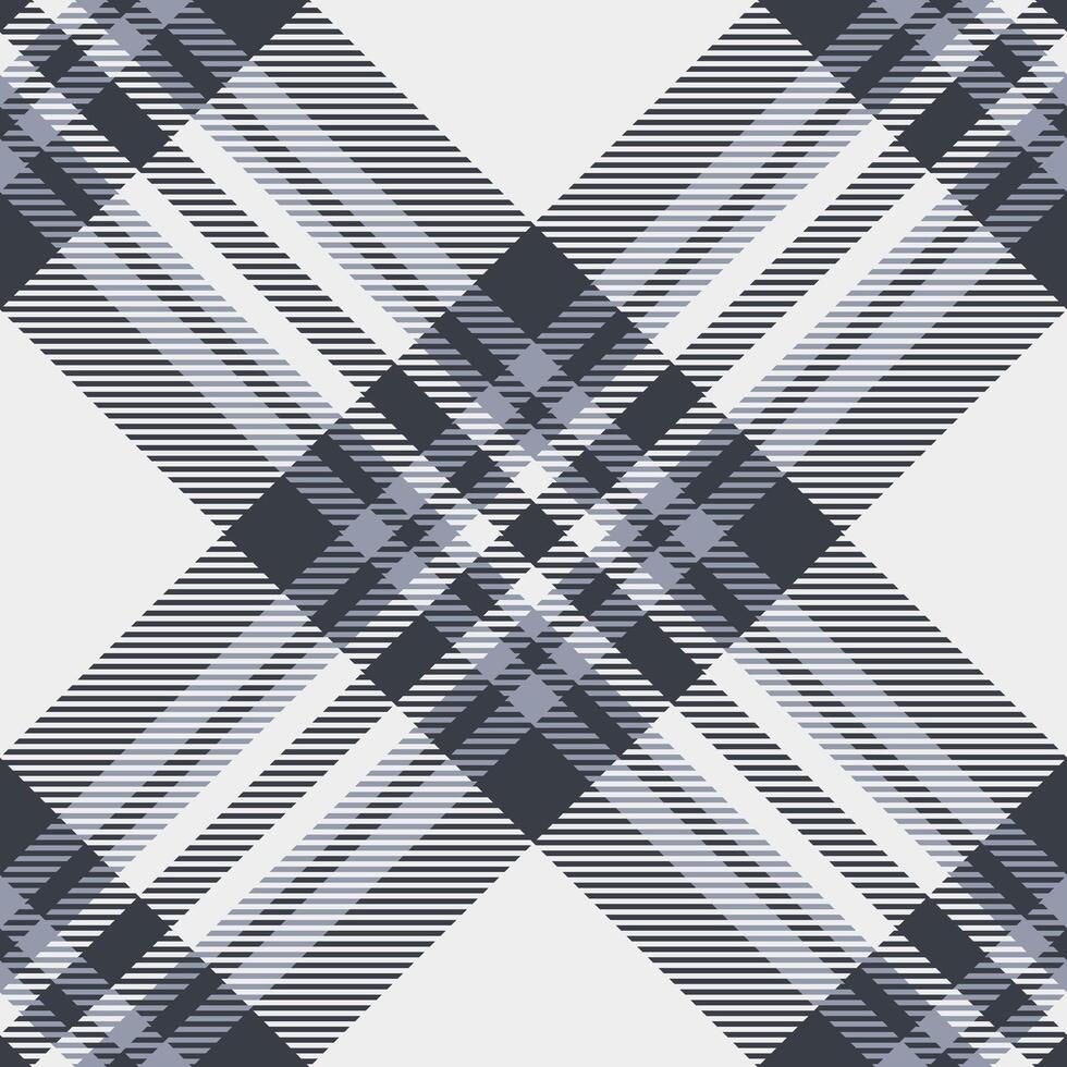 No people fabric pattern tartan, ornate seamless textile background. Vibrant plaid texture check in white and dark colors. vector
