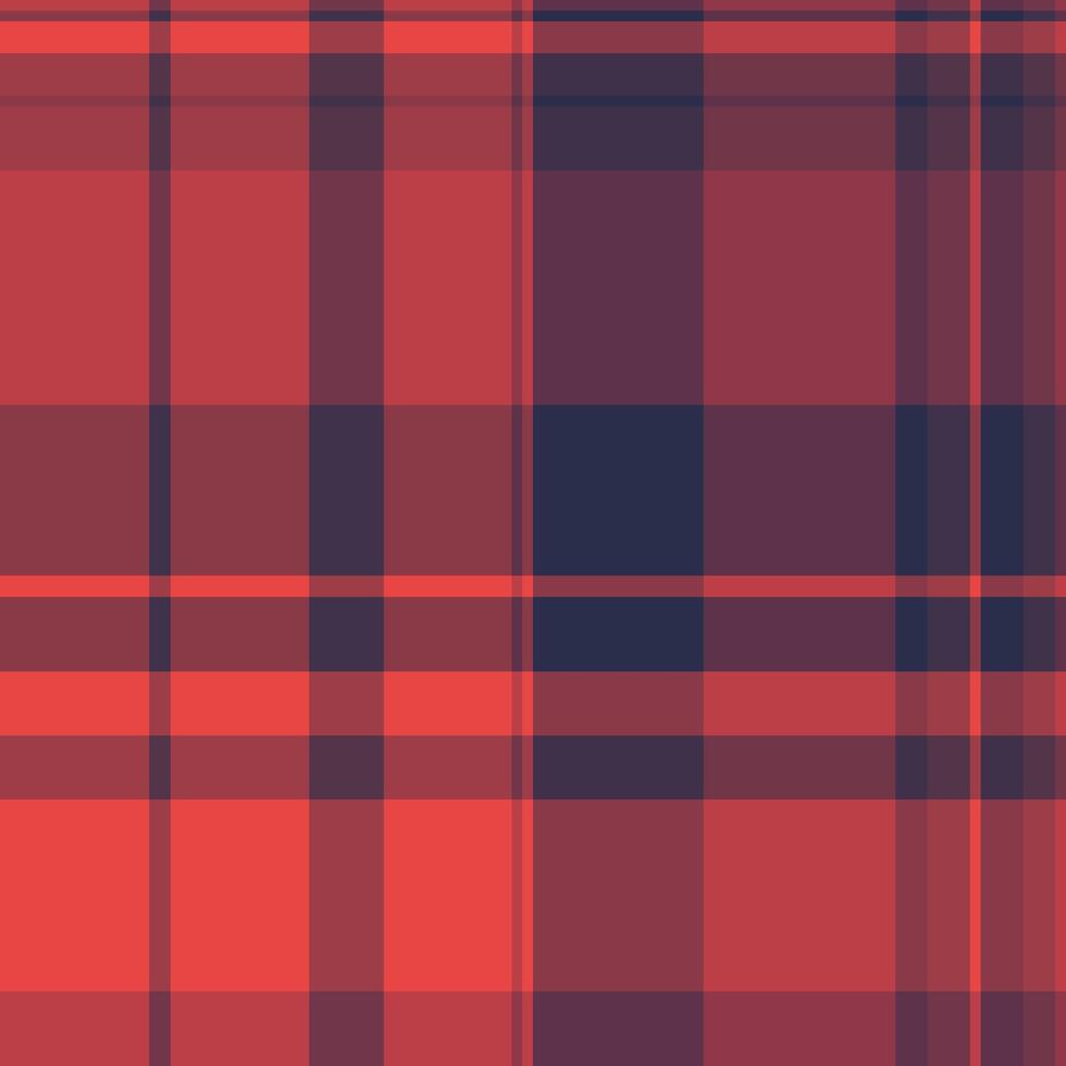 Celtic check pattern textile, birthday card texture tartan. Serene fabric seamless background plaid in red and pink colors. vector
