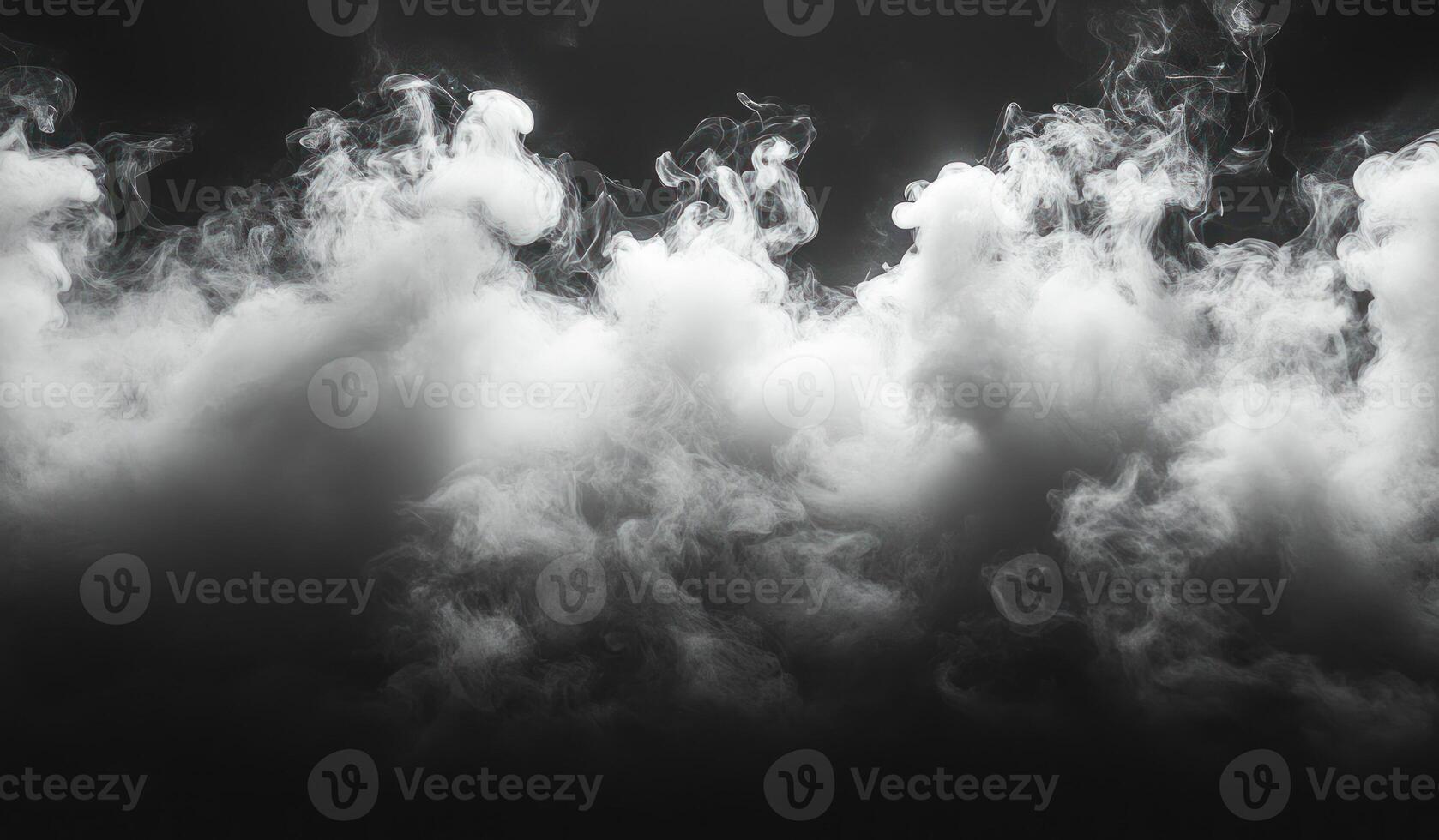 Swirling white smoke forms intricate patterns against a dark backdrop, enhancing the mood and depth of the surroundings photo