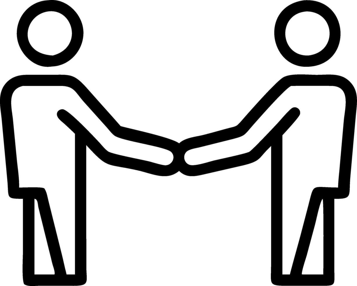 Business team handshake in a glossy office setting with copy space vector