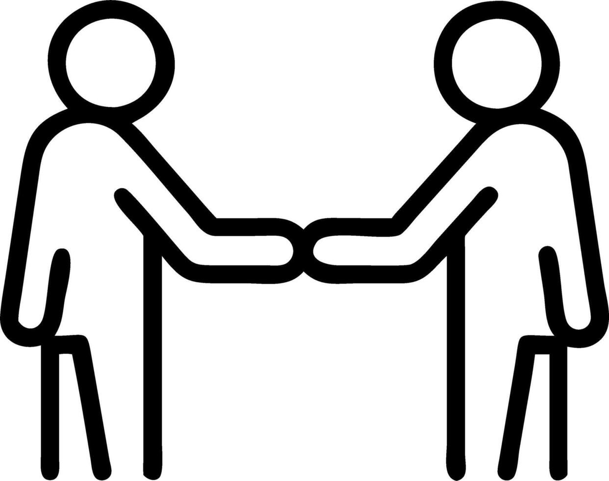 Business team handshake in a glossy office setting with copy space vector