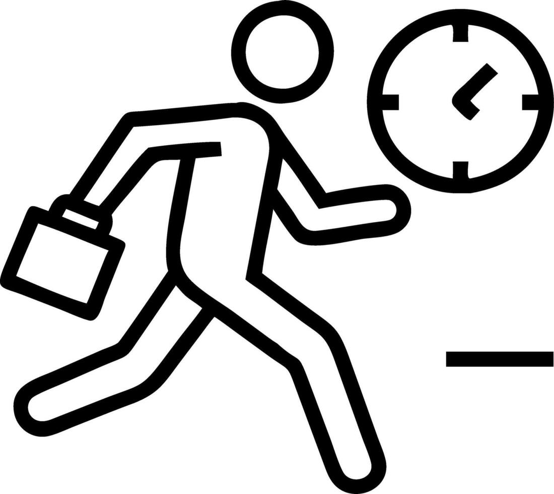 Businessman checking time while hurrying vector