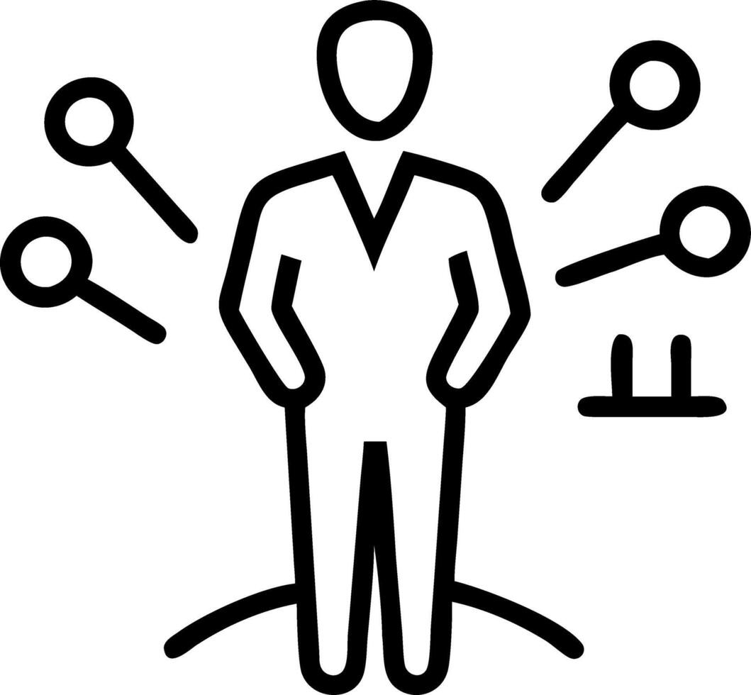 Businessman silhouette over soft abstract background vector