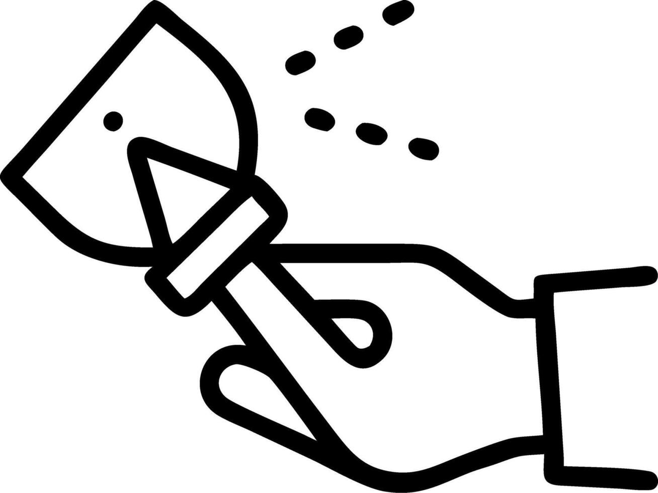 Close up of a marketing executives hand drawing on a holographic canvas vector