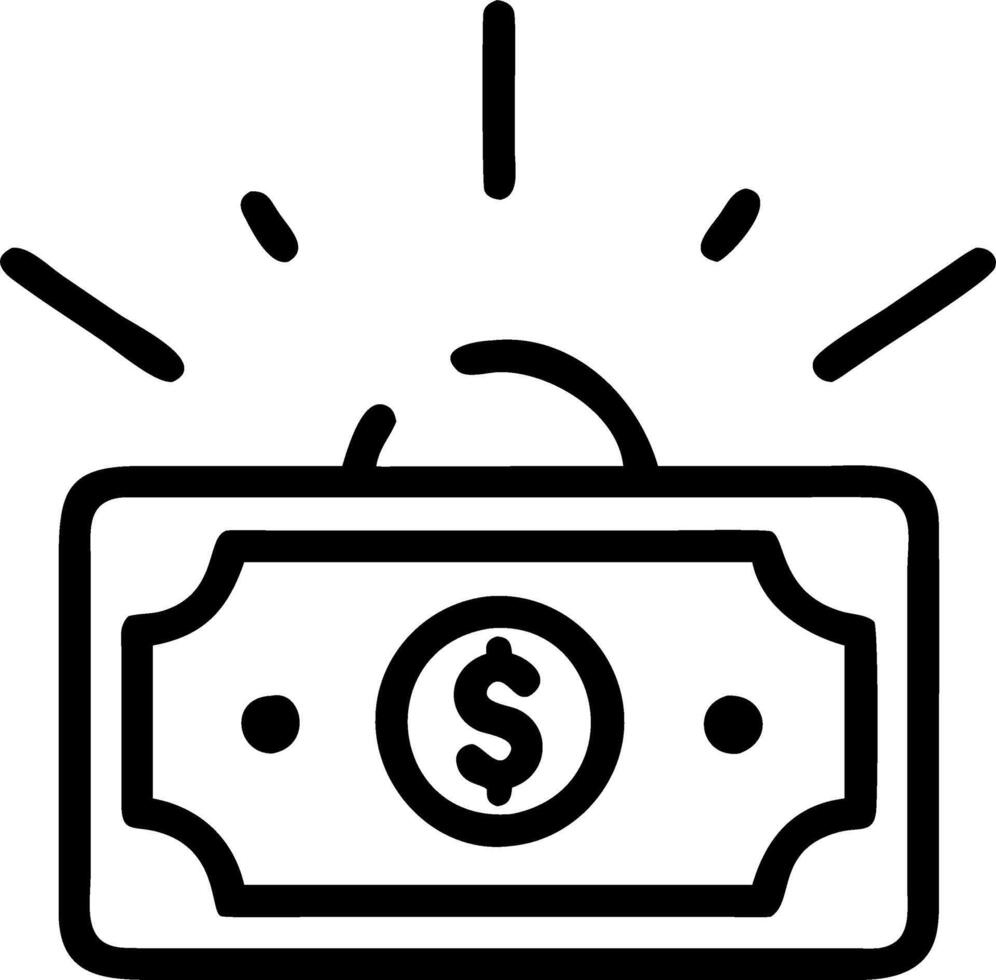 Floating glowing holographic wallet and dollar bills with ample copy space below symbolizing financial transactions and savings isolated on white vector